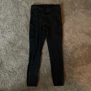 Lulu Lemon black fast and free leggings